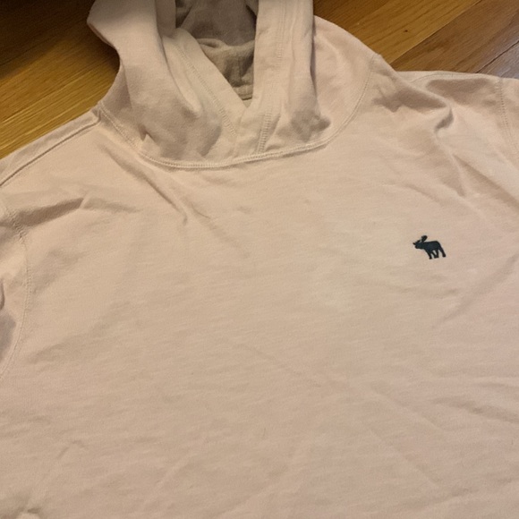 Light pink Abercrombie men’s light hoodie size L - Picture 2 of 2